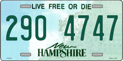 NH license plate 2904747