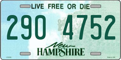 NH license plate 2904752