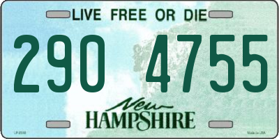 NH license plate 2904755