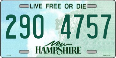 NH license plate 2904757