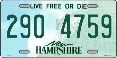 NH license plate 2904759