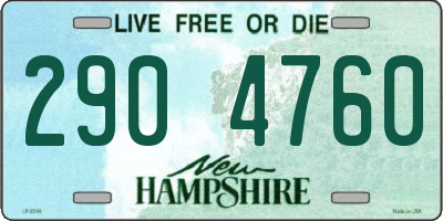 NH license plate 2904760