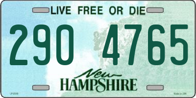 NH license plate 2904765