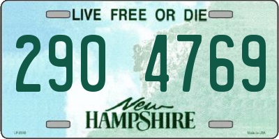 NH license plate 2904769