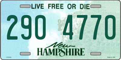 NH license plate 2904770