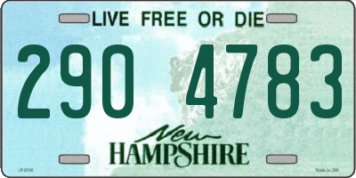 NH license plate 2904783