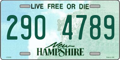 NH license plate 2904789
