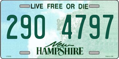 NH license plate 2904797