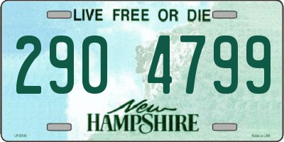 NH license plate 2904799