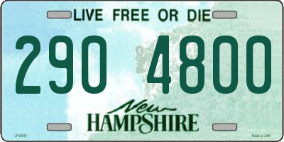 NH license plate 2904800