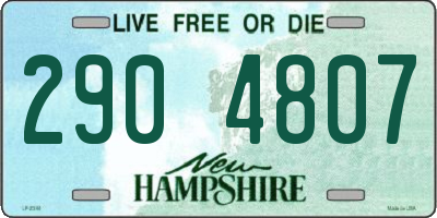 NH license plate 2904807