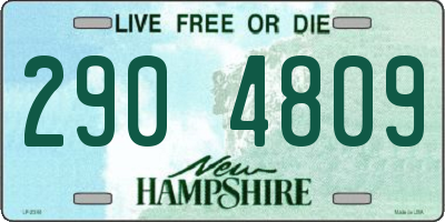NH license plate 2904809