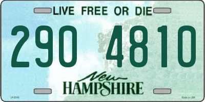 NH license plate 2904810