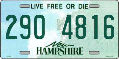 NH license plate 2904816