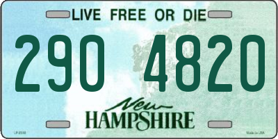 NH license plate 2904820