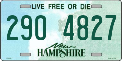 NH license plate 2904827