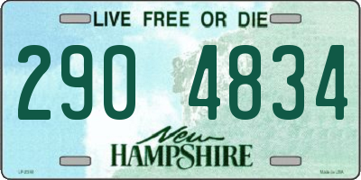 NH license plate 2904834