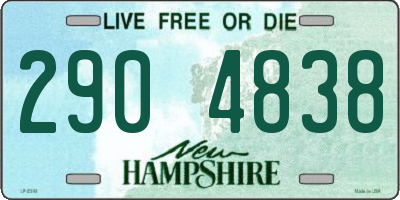 NH license plate 2904838