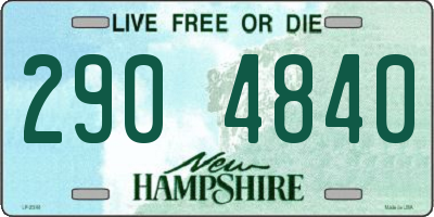 NH license plate 2904840
