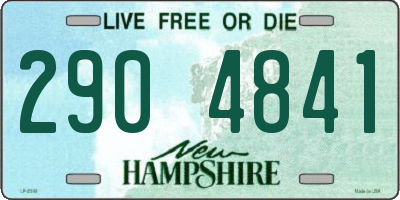 NH license plate 2904841