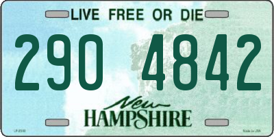 NH license plate 2904842