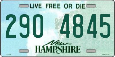 NH license plate 2904845
