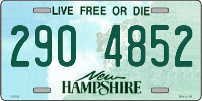 NH license plate 2904852