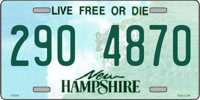 NH license plate 2904870