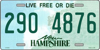 NH license plate 2904876