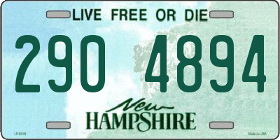 NH license plate 2904894
