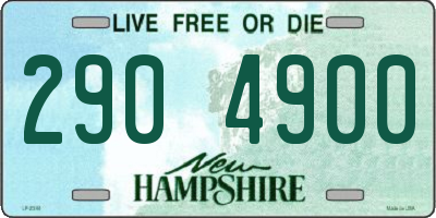 NH license plate 2904900
