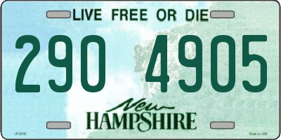 NH license plate 2904905