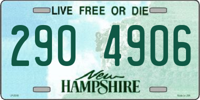 NH license plate 2904906