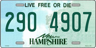 NH license plate 2904907