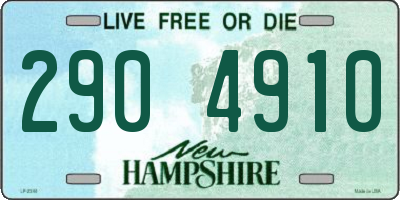 NH license plate 2904910