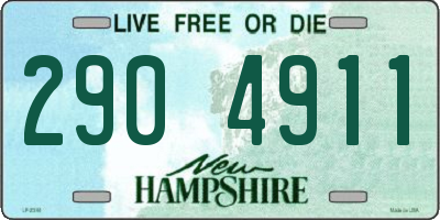 NH license plate 2904911