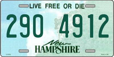 NH license plate 2904912