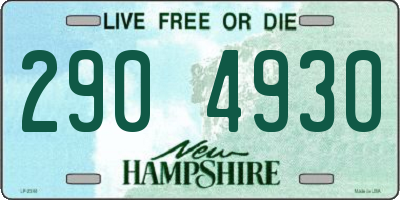 NH license plate 2904930