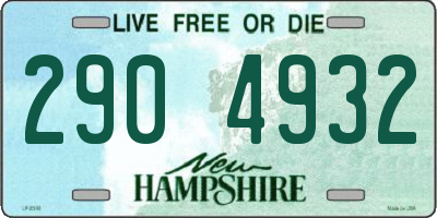 NH license plate 2904932