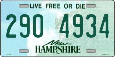 NH license plate 2904934