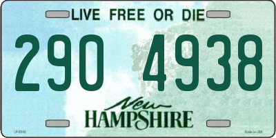 NH license plate 2904938