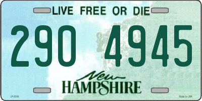 NH license plate 2904945