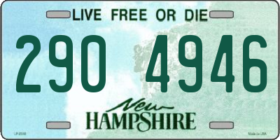 NH license plate 2904946