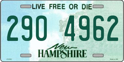 NH license plate 2904962