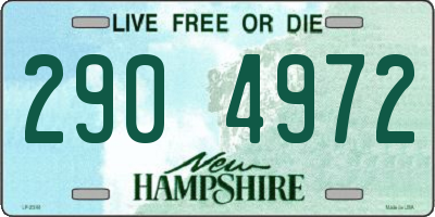 NH license plate 2904972