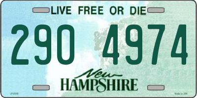 NH license plate 2904974