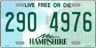 NH license plate 2904976