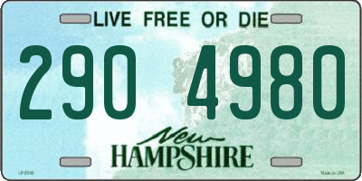 NH license plate 2904980