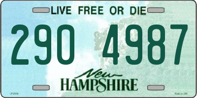 NH license plate 2904987