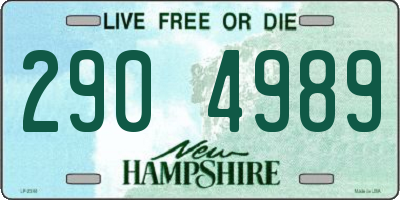 NH license plate 2904989